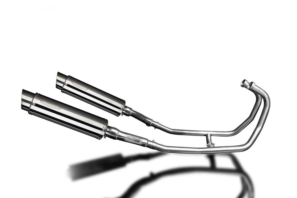 KAWASAKI GPZ500S GPSZ400S Echappement Complet 2-2 Silencieux 350mm Rond Inox