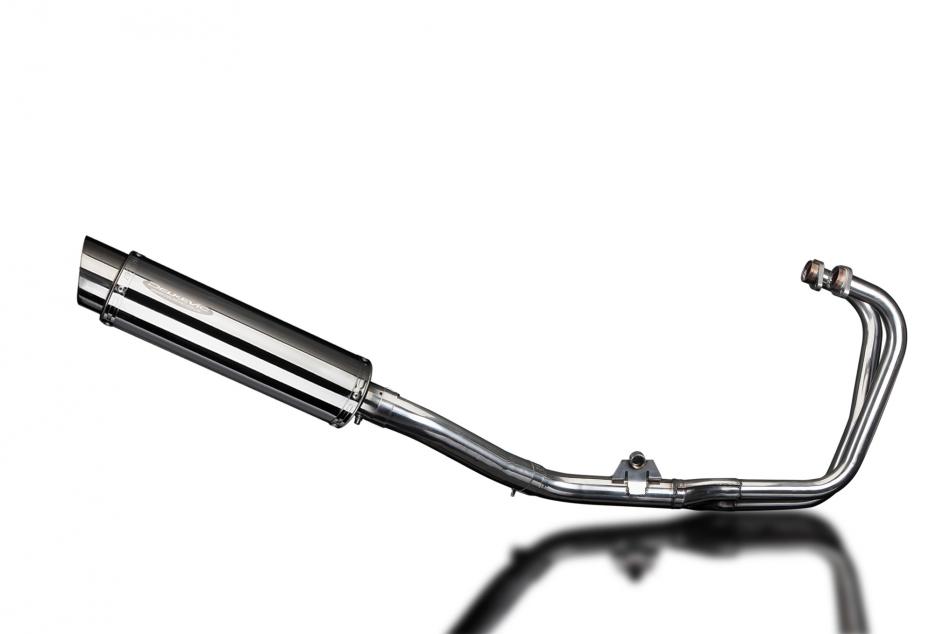 HONDA CBF500-A-ABS 2004-2008 Echappement Complet 2-1 Silencieux 350mm Rond Inox