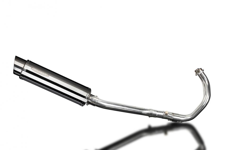 YAMAHA MT07 2014-2021 Echappement Complet 2-1 Silencieux 350mm Rond Inox