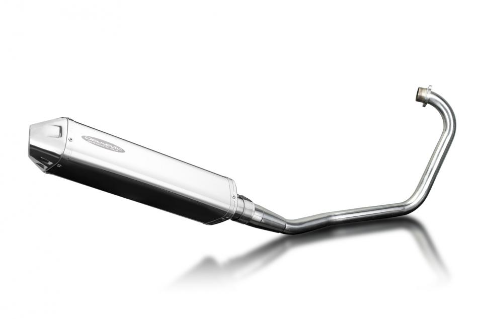 Honda CB125 2008-2015 Echappement Complet Silencieux 420mm Tri-Ovale Inox