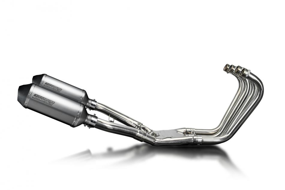 Yamaha FJ1100 1984-1985 Echappement Complet 4-2 Silencieux 260mm X-Ovale Titane