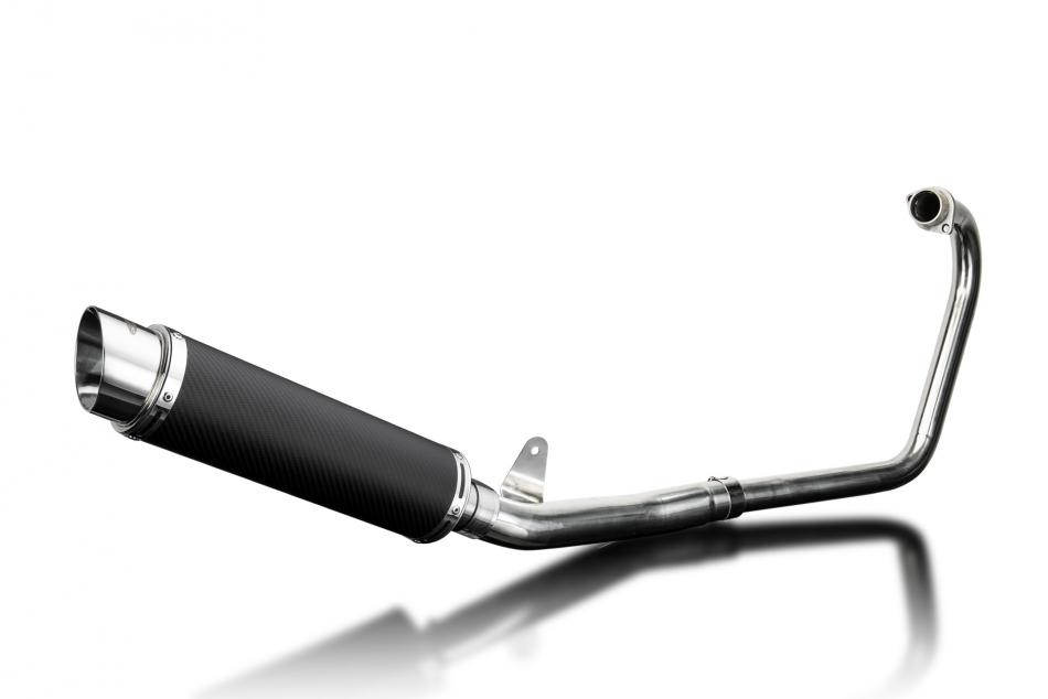 HONDA CBF250 2004-2012 Echappement Complet Silencieux 350mm Rond Carbone