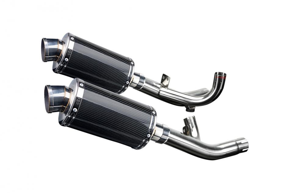 YAMAHA VMAX V-Max 1700 2009-2016 Echappement DECAT Pot 225mm Ovale Carbone PISTE