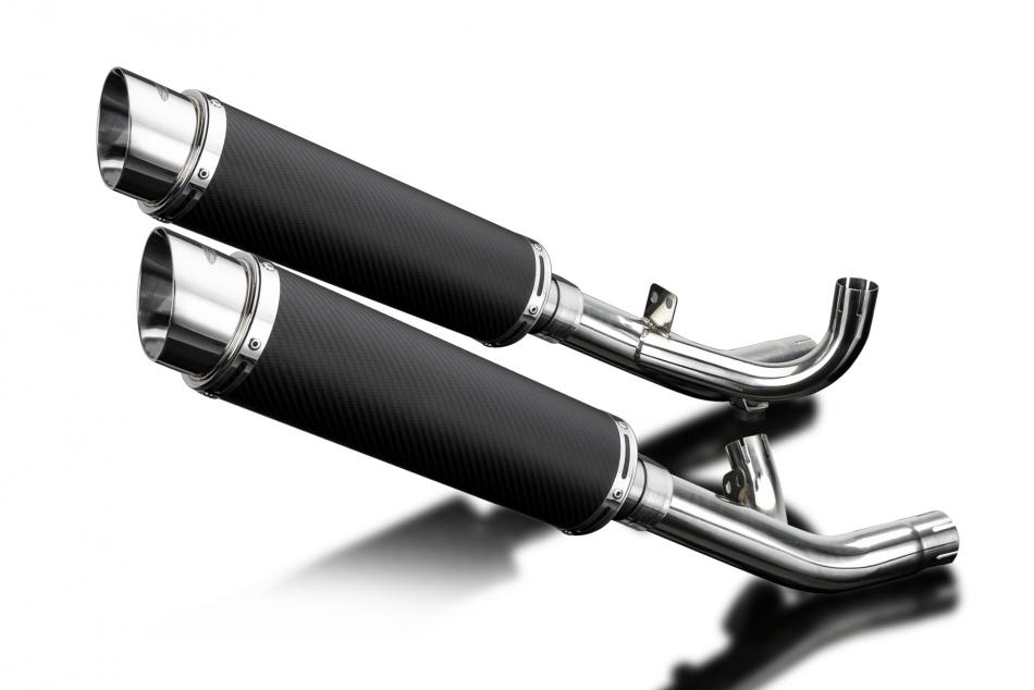 YAMAHA V-MAX 1700 2009-2016 Echappement DECAT Silencieux 350mm Rond Carbone