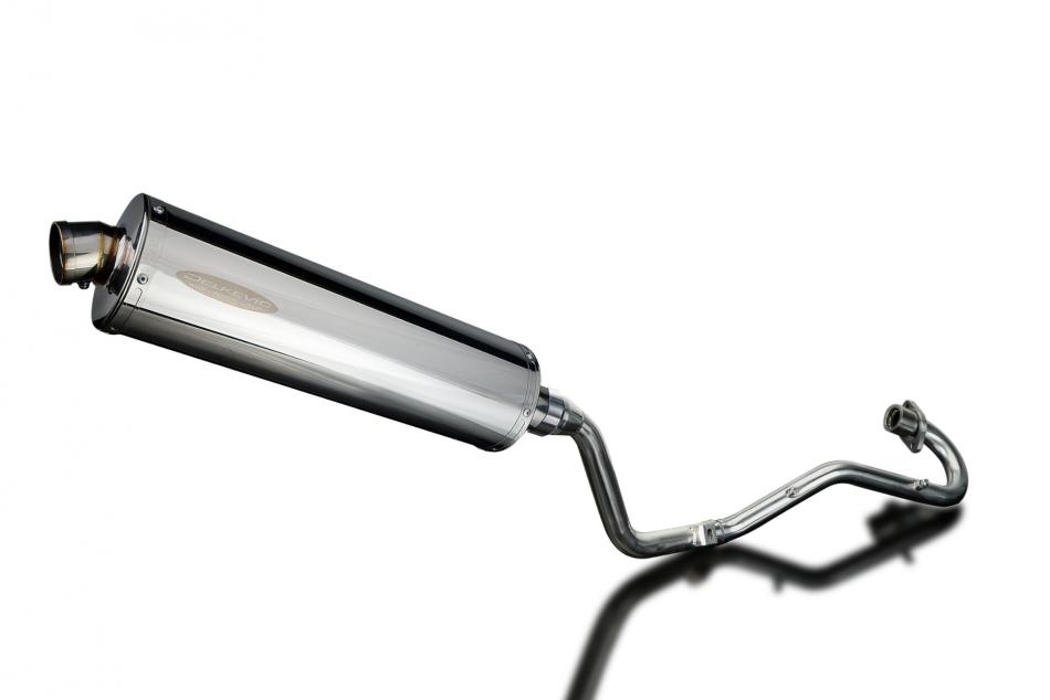 HONDA XR125L 2003-2010 Echappement Complet Silencieux 450mm Ovale Inox