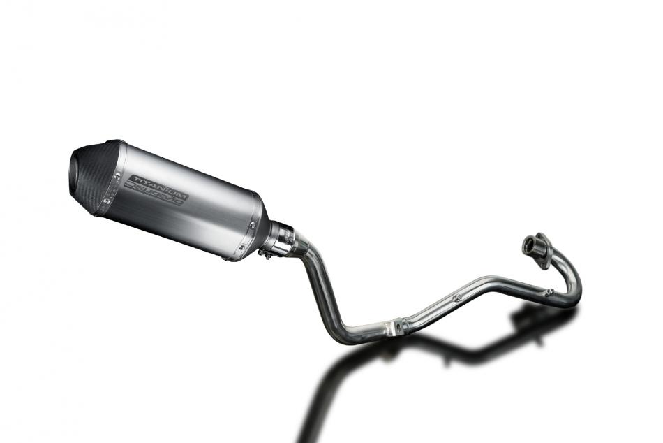 Honda XR125L 2003-2010 Echappement Complet Silencieux 260mm X-Ovale Titane