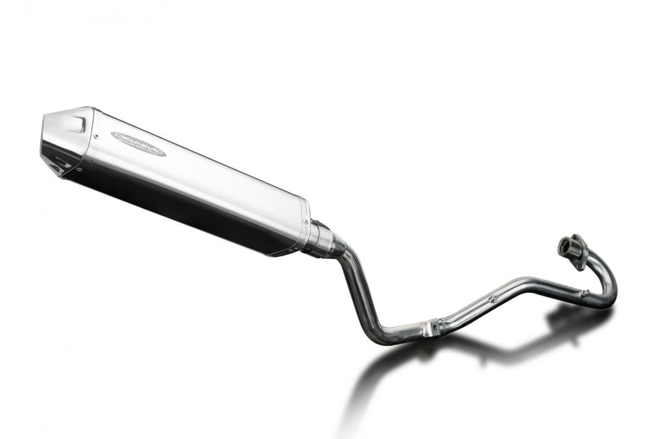 Honda XR125L 2003-2010 Echappement Complet Silencieux 420mm Tri-Ovale Inox