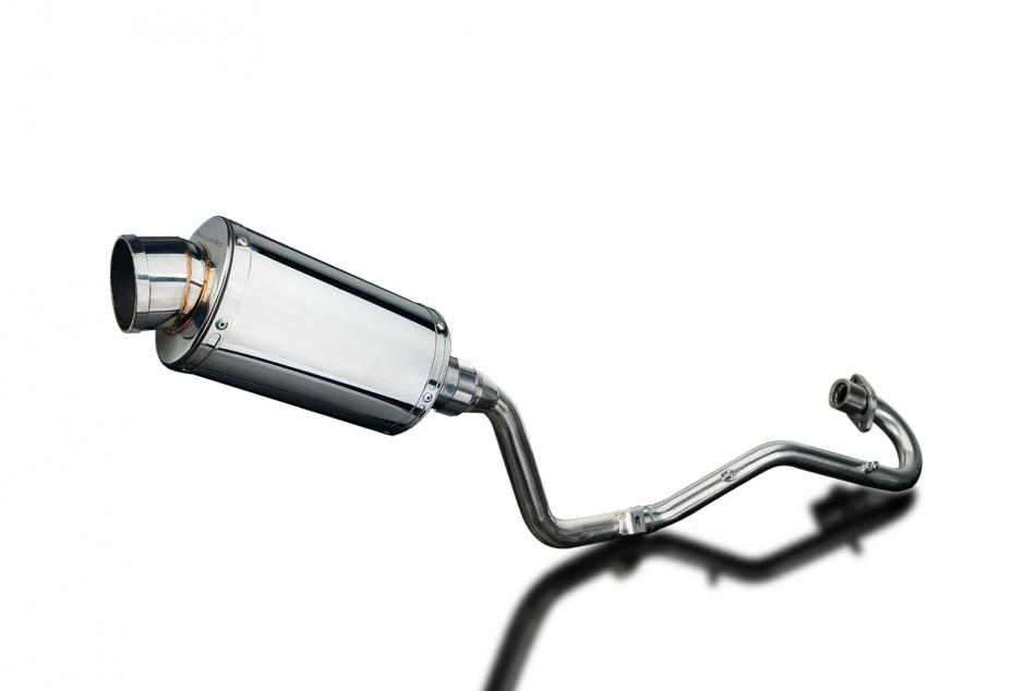 HONDA XR125L 2003-2010 Echappement Complet Silencieux 225mm Ovale Inox PISTE
