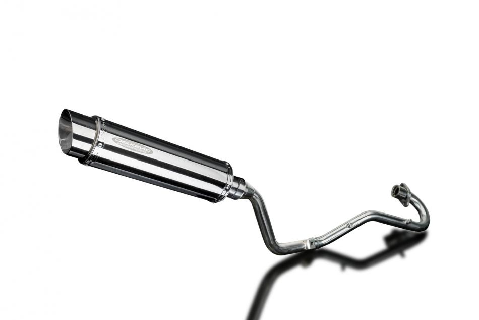 HONDA XR125L 2003-2010 Echappement Complet Silencieux 350mm Rond Inox