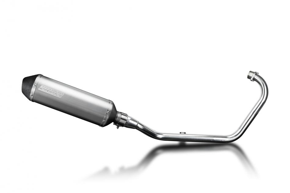 Honda CB125F 2015-2018 Echappement Complet Silencieux 343mm X-Ovale Titane