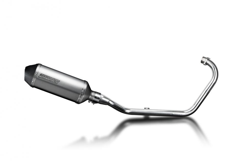 Honda CB125F 2015-2018 Echappement Complet Silencieux 260mm X-Ovale Titane