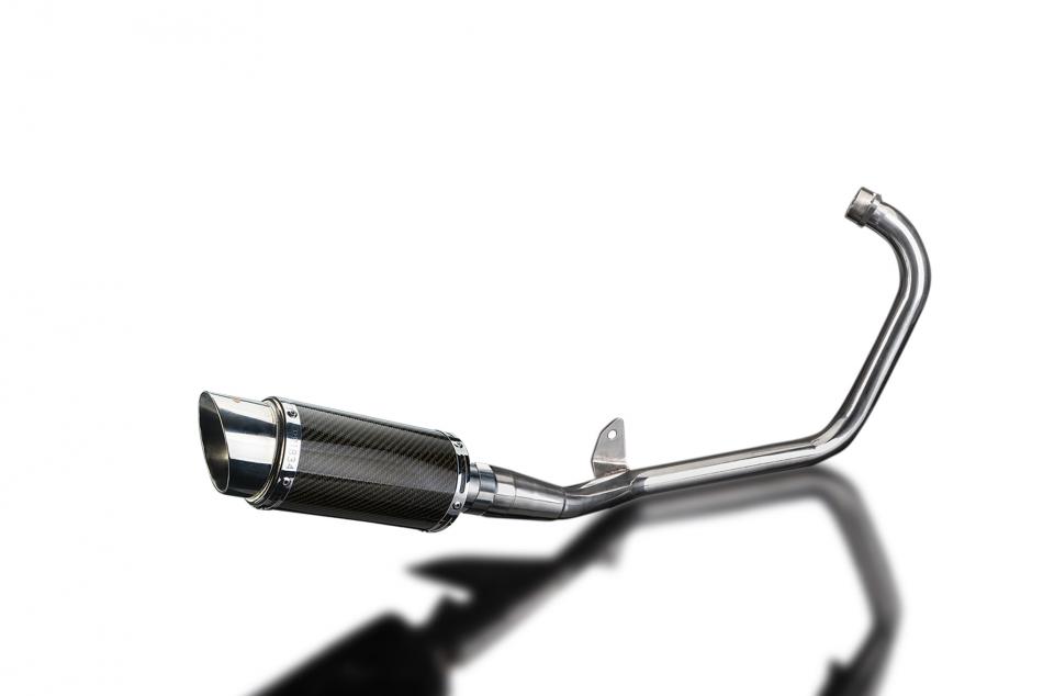 YAMAHA YBR125ED 2005-2016 Echappement Complet 200mm Rond Carbone PISTE