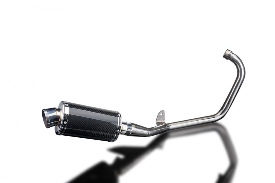 YAMAHA YBR125ED 2005-2016 Echappement Complet Silencieux 225 Ovale Carbone PISTE