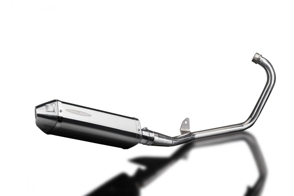 YAMAHA YBR125ED 2005-2016 Echappement Complet Silencieux 320mm Tri-Ovale Inox