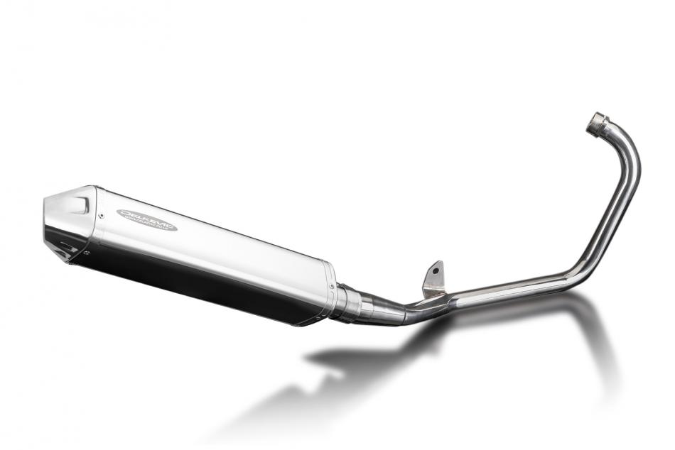 Yamaha YBR125ED 2005-2016 Echappement Complet Silencieux 420mm Tri-Ovale Inox