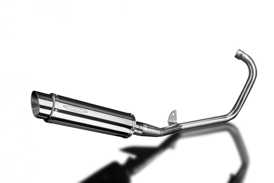 YAMAHA YBR125ED 2005-2016 Echappement Complet Silencieux 350mm Rond Inox