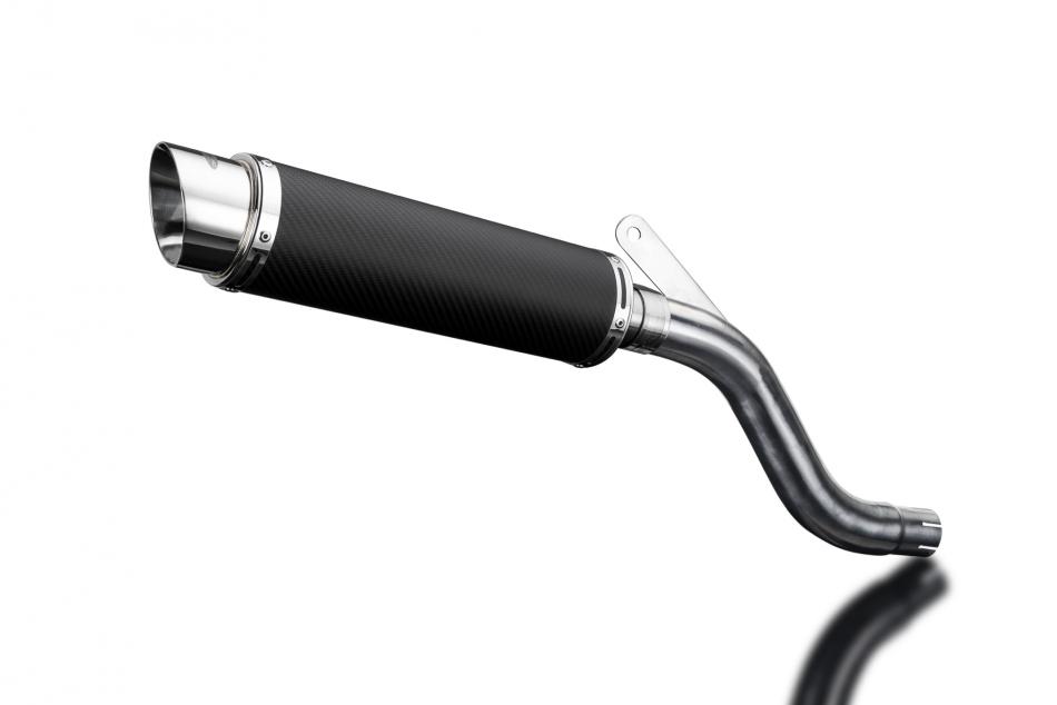 YAMAHA XT600 E 1990-2005 Echappement Silencieux 350mm Rond Carbone