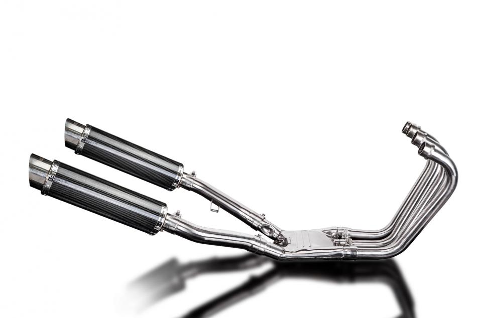 YAMAHA FJ1200 1991-1996 Echappement Complet 4-2 Silencieux 350mm Rond Carbone