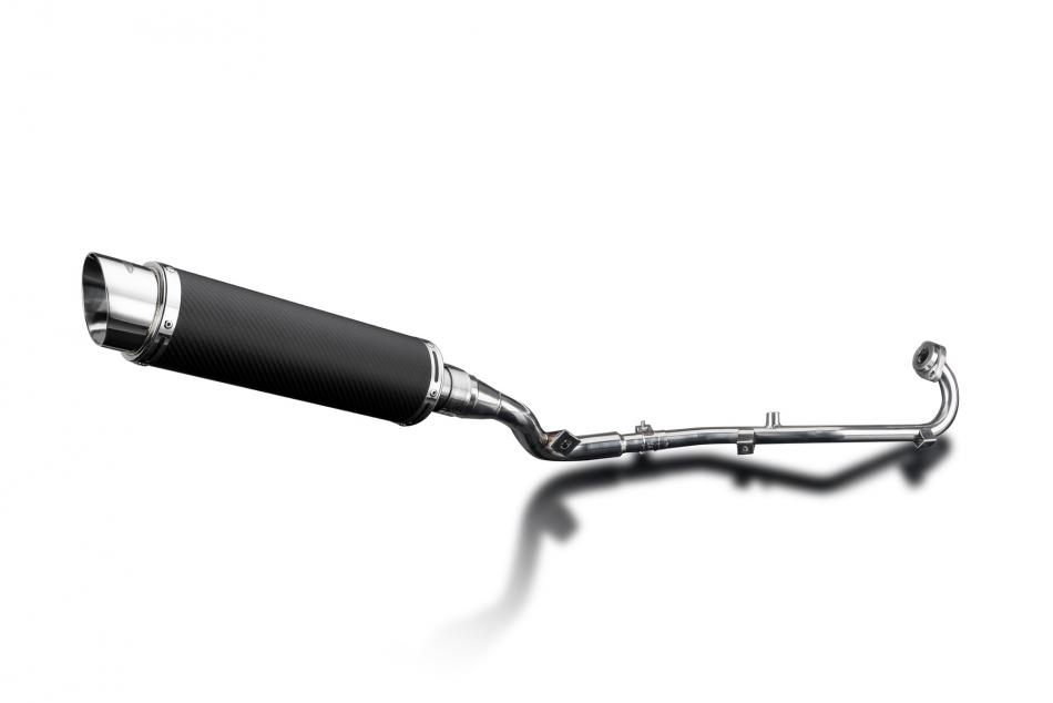 SUZUKI DR125SM 2009-14 Echappement Complet 350mm rond Carbone silencieux