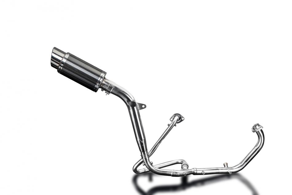 HONDA XL125V VARADERO 2001-2016 Echappement Complet 200mm Rond Carbone PISTE