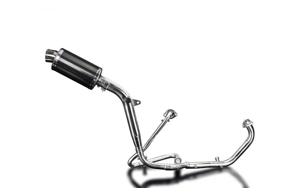 HONDA XL125V VARADERO 2001-2016 Echappement Complet 225mm Ovale Carbone PISTE