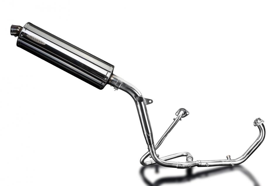 HONDA XL125V VARADERO 2001-2016 Echappement Complet Pot 450mm Ovale Inox