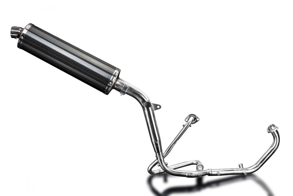 HONDA XL125V VARADERO 2001-2016 Echappement Complet Pot 450mm Ovale Carbone