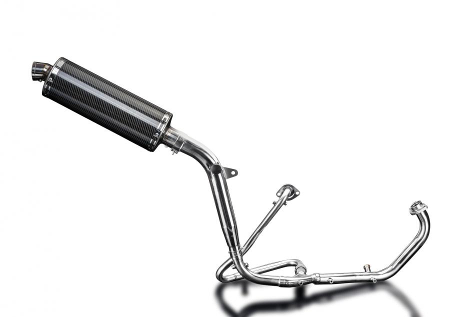 HONDA XL125V VARADERO 2001-2016 Echappement Complet Pot 350mm Ovale Carbone