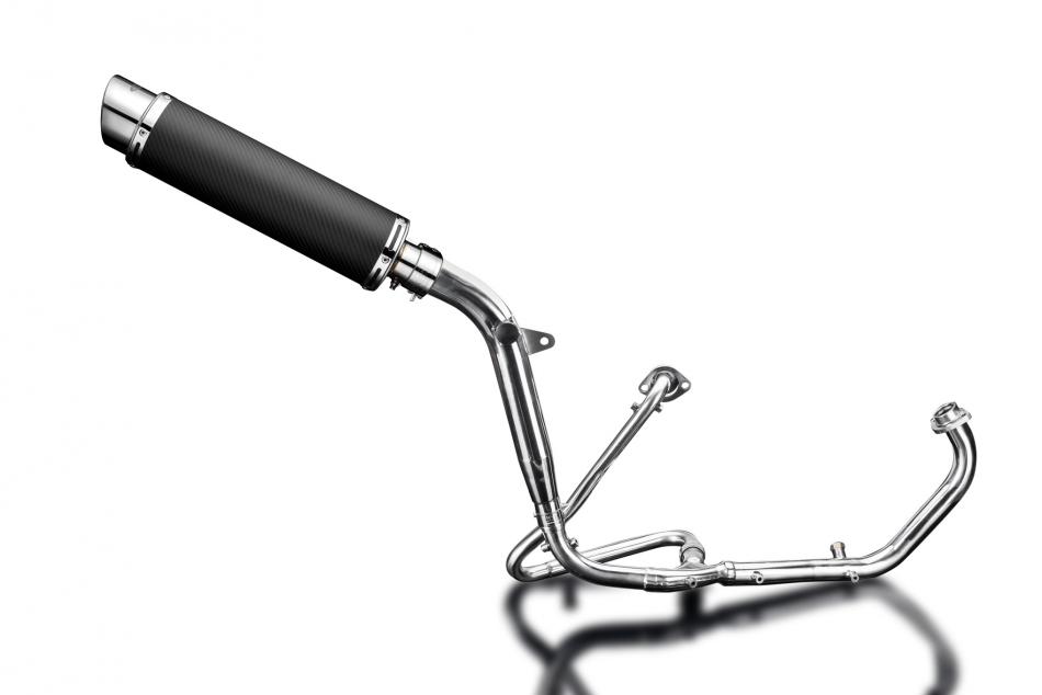 HONDA XL125V VARADERO 2001-2016 Echappement Complet Silencieux350mm Rond Carbone