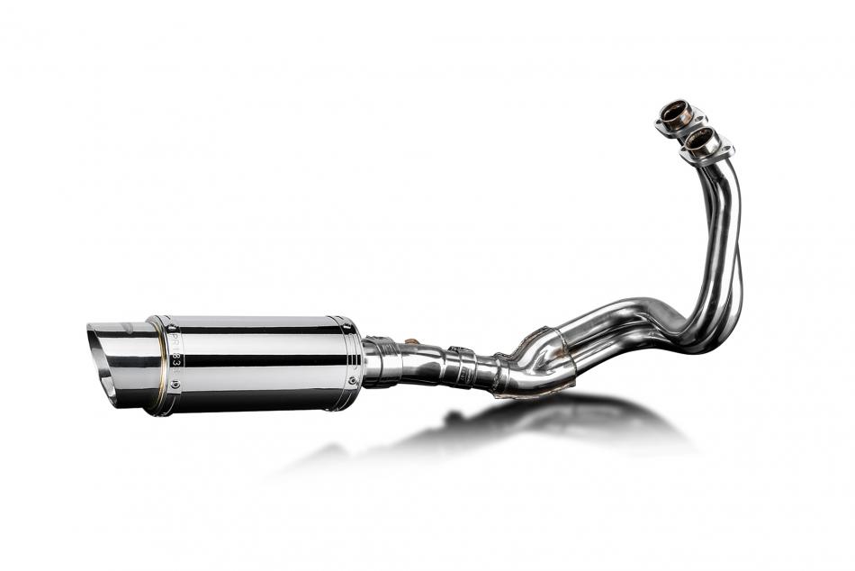 KAWASAKI NINJA 650 2017-2021 Echappement Complet 2-1 Pot 200mm Rond Inox PISTE