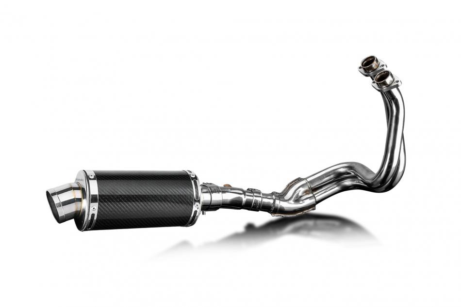 KAWASAKI NINJA 650 2017-2021 Echappement 2-1 Complet 225mm Ovale Carbone PISTE