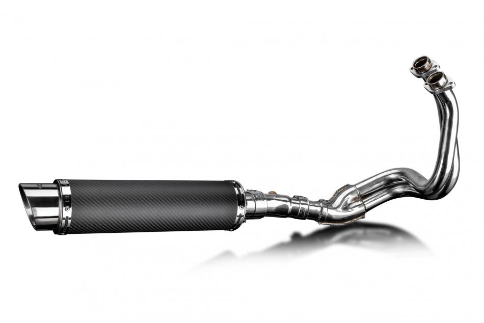 KAWASAKI Ninja 650 2017-2021 Echappement Complet 2-1 Silencieux 350 Rond Carbone