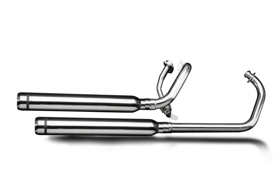 YAMAHA XV125 XV250 VIRAGO 1988-2017 Echappement Complet 2-2 CUSTOM550mm BULLNOSE