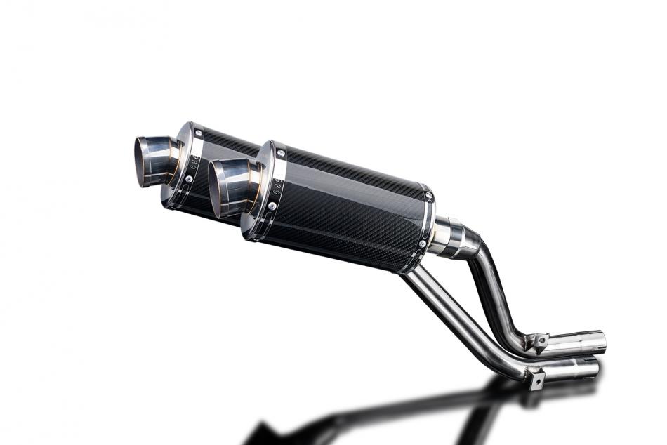 HONDA NX650 Dominator 1995-2002 Echappement Silencieux 2x225 Ovale Carbone PISTE