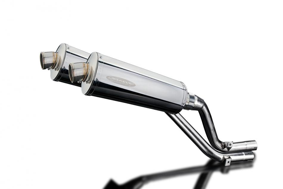 HONDA NX650 DOMINATOR 1995-2002 Echappement Silencieux 350mm Ovale Inox