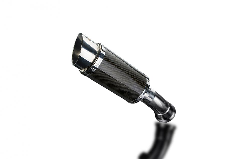 Ducati Hyperstrada Hypermotard 821 939 13-18 KIT-Silencieux 200mm Rond Carbone