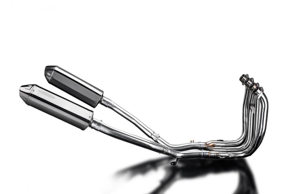 Suzuki GSX1300R Hayabusa 2008-2020 Echappement 4-2 Silencieux 320mm Tri-Ovale Inox