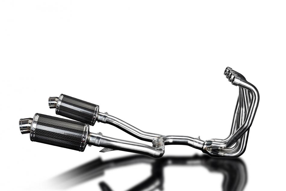 KAWASAKI ZZR1100 1990-2001 Echappement Complet 4-2 Pot 225mm Ovale Carbone PISTE