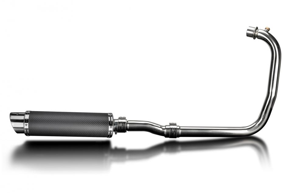 Royal Enfield Meteor 350 21-24 Echappement Complet Silencieux 350mm Rond Carbone