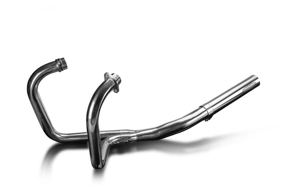 Honda CX500 C Custom Deluxe 78-81 Echappement 2-1 Classique Silencieux Droit Inox