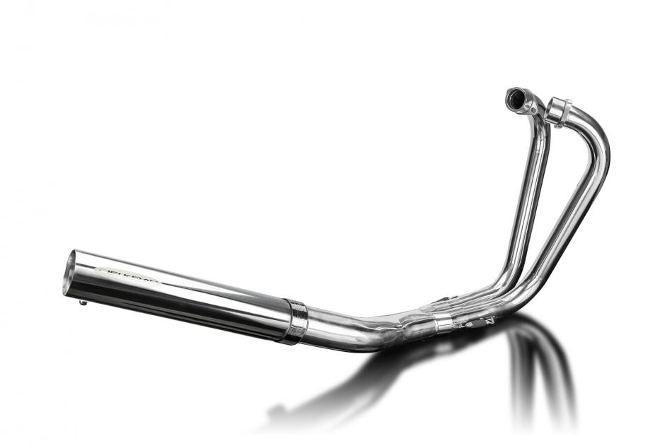 Kawasaki Z750B Twin 1976-1979 Echappement Complet 2-1 Silencieux Droit Inox
