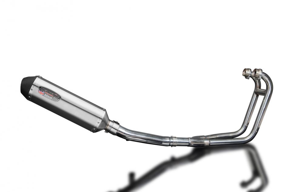 Suzuki GS500 E/F 1989-2009 Echappement 2-1 Silencieux 343mm X-Ovale Inox