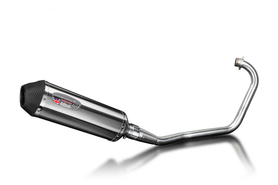 Honda CB125 2008-2015 Echappement Complet Silencieux 343mm X-Ovale Inox
