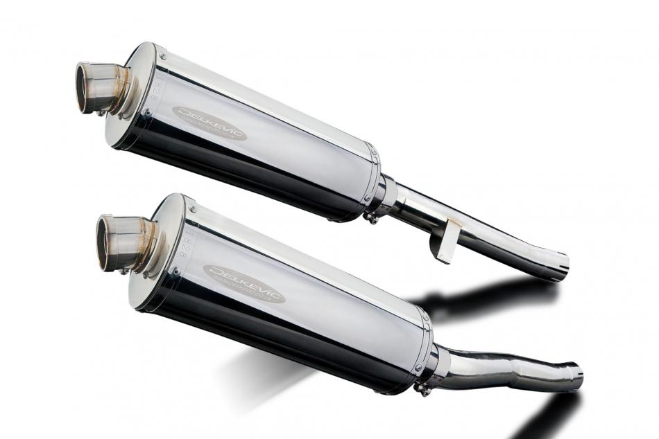 SUZUKI GSX1400 2001-2004 Echappement Silencieux 350mm Ovale Inox