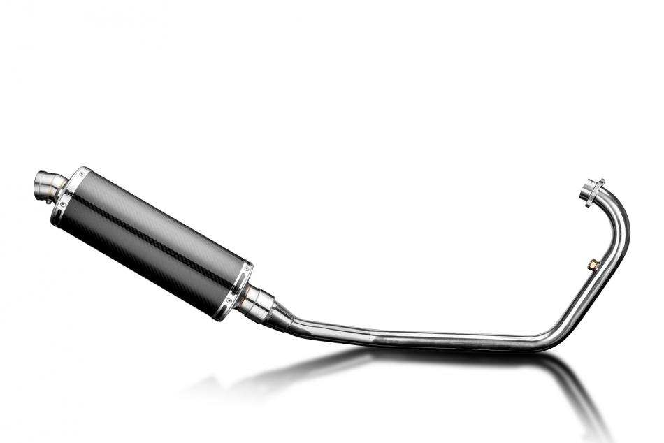 Kymco VSR125 Visar 2014-2024 Echappement Complet Silencieux 350mm Ovale Carbone