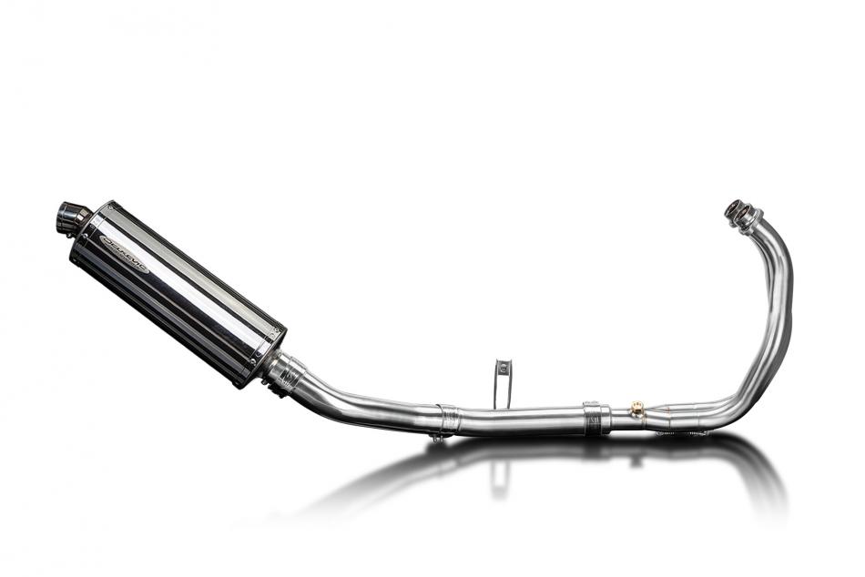 Yamaha XSR700 2021-2024 Echappement Complet 2-1 Silencieux 350mm Ovale Inox