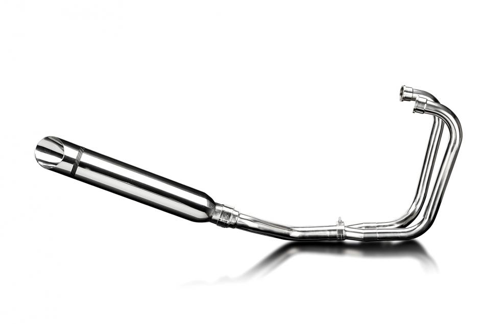 Honda CB500T 1975-1976 Echappement 2-1 Silencieux 410mm Coupe Oblique