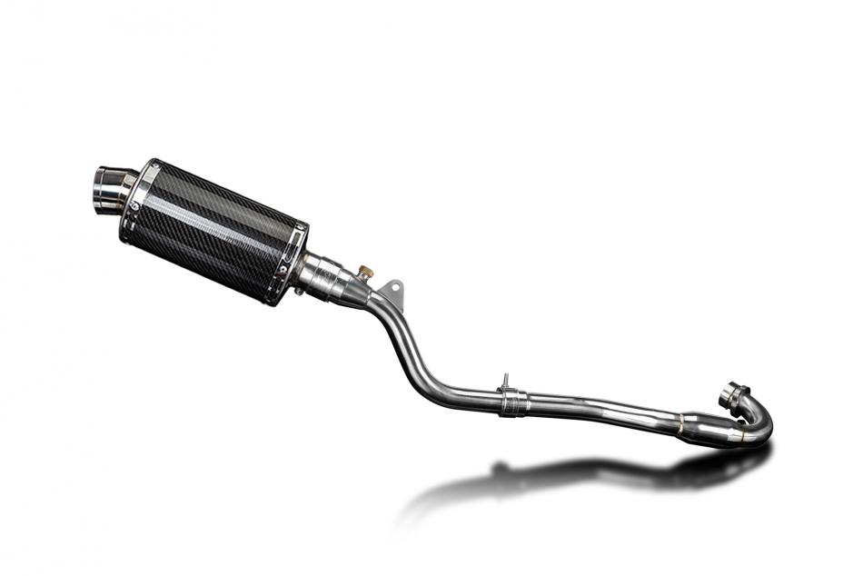 Kawasaki KLX300 2020-24 Delkevic Echappement KIT-Silencieux 225mm Ovale Carbone