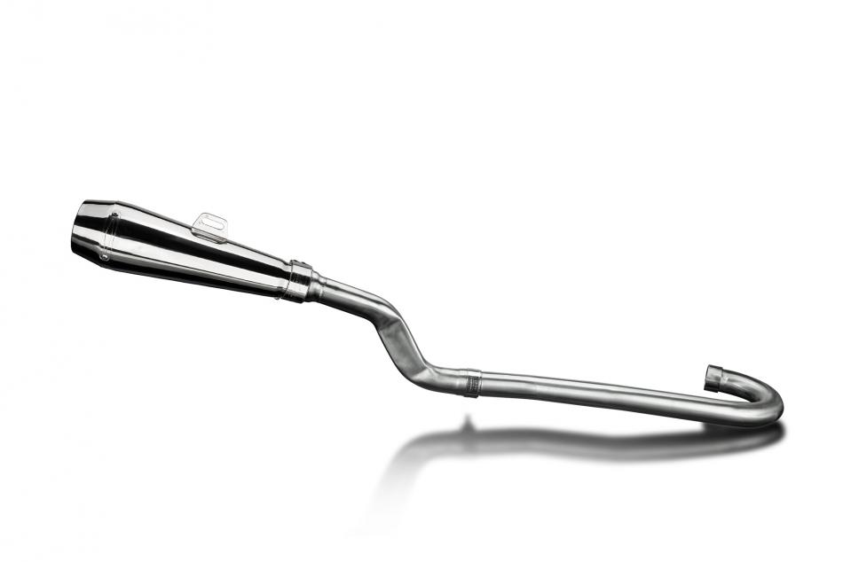 Yamaha XT500 TT500 77-89 Echappement Complet Silencieux A Cone Inverse Inox Poli