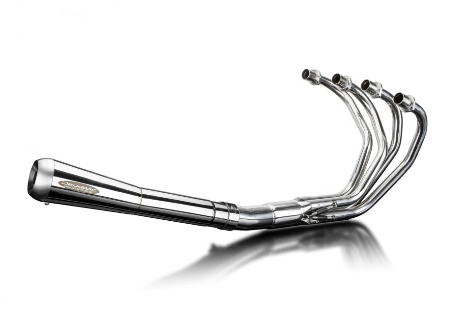 Honda CB400F Four 1975-1977 Echappement 4-1 Silencieux A Cone Inverse Inox Poli